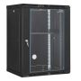 15U network server rack with glass doors, 45.7 cm deep