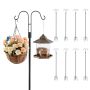 Double garden hooks, 19 mm, 8 pcs., for bird feeders and wind chimes