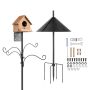 4-hook bird feeder stand, 2370 mm, with squirrel protection