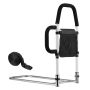 Adjustable Height Carbon Steel Bed Rail with PU Handle for Seniors and Patients