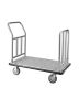 Luxury Hotel Luggage Cart, 750 lbs, with Removable Frame, 6 Inch Wheels, Gray Carpet