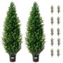 2 pcs. artificial cedar leaves 121.9 cm, UV protection indoors and outdoors