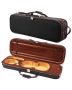 4/4 Full Size Black Violin Case with Hygrometer, Lightweight Carrying Bag