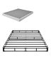 Spring metal double bed frame with washable fabric, 79 x 60 cm