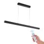 Dimmable LED linear pendant light 20 W 119.4 cm with remote control
