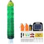 Electric PE Fence Fence, 48" x 100', with Solar Charger, Posts and Stakes