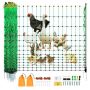 Electric PE fence net 48" x 100' with posts and stakes
