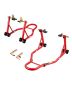 Motorcycle stand lift, 850 lbs, front and rear, red, yamaha honda kawasaki suzuki