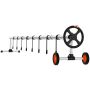 Aluminum pool cover reel 14 feet with wheels and sandbags