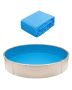 Pool liner, 18-foot round, vinyl, standard thickness, 52-inch height