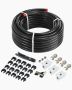 Air Compressor Tubing Kit 100 Feet, 3/4 Inch, HDPE Aluminum, Black