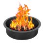Carbon steel fire ring, 35 inches diameter, 10 inches height