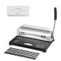 Binding machine 21 holes, 450 sheets, with 9.53 mm comb spines, letter, A4, A5