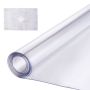 Plastic rectangular table mat 40x60 inches, 1.5 mm, clear, waterproof