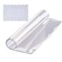 Clear PVC table cover 12"x12" (305x305 mm), 1.5 mm thick, waterproof