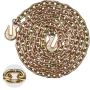 G80 tow chain with hooks, 5/16" x 14.2', 4900 lb load