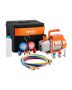 Vacuum pump and gauge for air conditioning, 217 l/min, rotary