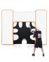 Lacrosse goal 3 in 1, 12x9 ft, orange, steel frame