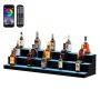LED-illuminated liquor display case, 122 cm, app control