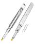 Pair of full-extension drawer runners 18-60 in., 500 lbs., with lock
