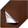Carpet tiles 610x610 mm, self-adhesive, dark brown, 20 pcs., for office and living room