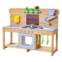 Детская уличная игровая кухня VEVOR AC8290, 4 конфорки, 122 × 42,5 × 93 см