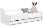 Children's bed ACTIV, with mattress and 1 drawer, white, 90 × 184 × 65 cm