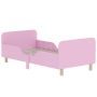 Children's bed, With safety rail, Pink, 143.5 × 50 × 74.2 cm