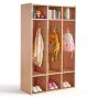 Children's coat rack VEVOR IVY-VVR-016, 3 compartments, 6 hooks, 6 storage boxes, 69.8 × 116 × 31.5 cm