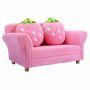 Vaikiška sofa, 2 pagalvėlės, Rožinė/mėlyna, 90 × 53 × 48 cm