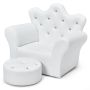 Vaikiška sofa su pufu, su pufu, 58 × 48 × 40 cm