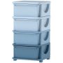 Children's cabinet Homcom 37x37x76cm., blue