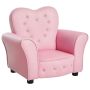 Children's armchair Homcom 59x41.5x49cm., pink/black