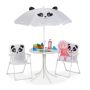 Vaikiškas lauko baldų komplektas Relaxdays, 4 dalių, panda, 60 × 45 × 40 cm