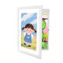 Vaikiškas meno rėmelis Relaxdays, sieninis, A4, balta, 32 × 25,5 cm