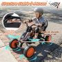 Vaikiškas pedalinis kartingas, su reguliuojama sėdyne, 84 × 57 × 55 cm