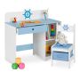 Vaikiškas rašomasis stalas ir kėdė Relaxdays 10037792.0, Stalo ir kėdės komplektas, 80 × 79,5 × 40 cm
