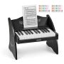 Children's digital piano VEVOR, 25 keys, Black, 41 × 30 × 30 cm