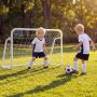 Vaikiški futbolo vartai, su PE tinklu, 121 × 60 × 80 cm
