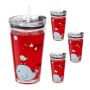 Vaikiškos stiklinės Relaxdays 10044959.0, 4 vnt, 9 × 15,5 × 9,5 cm