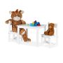 Vaikiškų baldų komplektas Relaxdays 10029600.0, 1 stalas ir 2 kėdutės