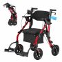 Walker and transport chair VEVOR HFK-9269KD-1, 2 in 1, 107 × 92–106.5 × 73 cm