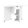 Dining table Homcom 114.5x70x75cm., white
