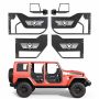 Tubular half door VEVOR YK-GMD-XX-JL-4, 4 doors, Black