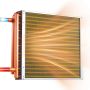 Water-to-air heat exchanger VEVOR C18×18, 590 × 460 × 89 mm