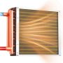 Water-to-air heat exchanger VEVOR C14×14, 491 × 356 × 89 mm