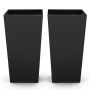 Flowerpots VEVOR F4075W-BK, 2 pcs, Black, 39 × 75 cm