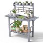 Potting bench-table VEVOR DS-PB009, adjustable tabletop, 94–140 × 46 × 140 cm