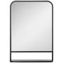 Mirror with shelf Homcom 70x10.2x50cm., black
