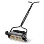 Lawn aerator VEVOR LASS001, pushable, 4 wheels, 129 × 50 × 30 cm